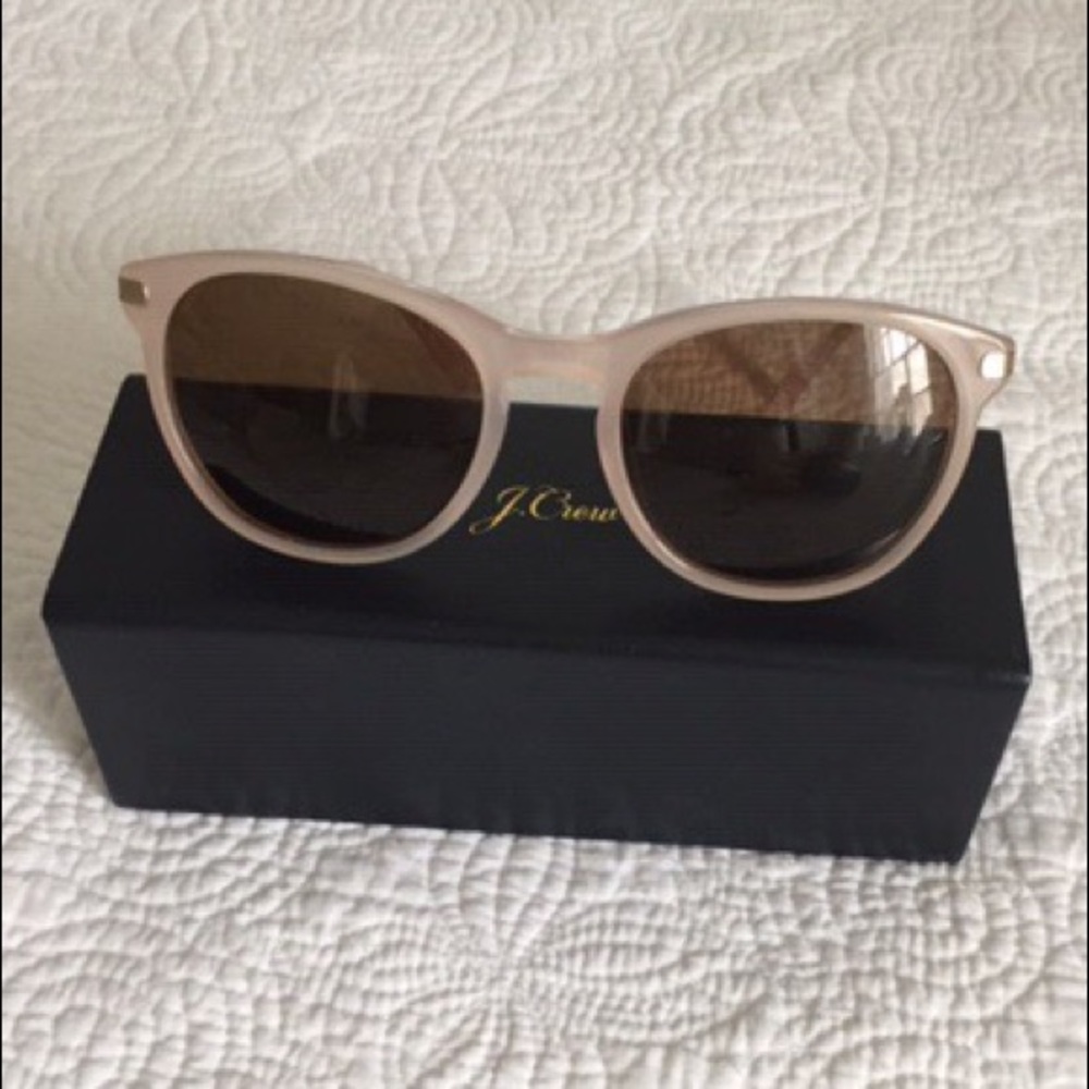 J Crew Pink Sunglasses with Case